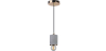 Buy Francesca hanging lamp - Metal and concrete Gold 59582 - prices