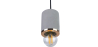 Buy Francesca hanging lamp - Metal and concrete Gold 59582 home delivery