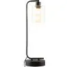 Buy Flavia desk lamp - Metal and glass Black 59583 at MyFaktory