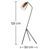 Buy Grasshoper floor lamp - Metal Chrome Rose Gold 59589 with a guarantee