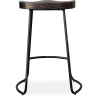Buy Industrial Bar Stool 66 cm Aiyana - Dark wood and metal Yellow 59584 home delivery