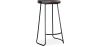 Buy Industrial Bar Stool 76 cm Aiyana - Dark wood and metal Steel 59570 - in the UK