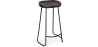 Buy Industrial Bar Stool 76 cm Aiyana - Dark wood and metal Steel 59570 home delivery