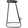 Buy Industrial Bar Stool 76 cm Aiyana - Dark wood and metal Steel 59570 home delivery