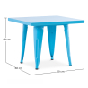 Buy Bistrot Metalix Kid Table 60 cm - Metal Aquamarine 59685 at MyFaktory