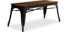 Buy Bistrot Metalix Bench Industrial Style - Dark Wood Turquoise 58436 home delivery