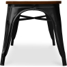 Buy Bistrot Metalix Bench Industrial Style - Dark Wood Black 58436 home delivery