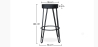 Buy Industrial Bar Stool 80 cm - Elsu Black 59572 in the United Kingdom