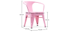 Buy Bistrot Metalix Kid Chair with armrest - Metal Pink 59684 in the United Kingdom