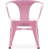 Buy Bistrot Metalix Kid Chair with armrest - Metal Pink 59684 in the United Kingdom