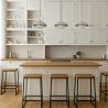 Buy Empty Pendant Lamp - 30cm - Chromed Metal Silver 58221 - prices