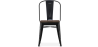 Buy Bistrot Metalix Square Chair - Metal and Dark Wood Steel 59709 home delivery