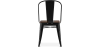 Buy Bistrot Metalix Square Chair - Metal and Dark Wood Steel 59709 - prices