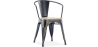 Buy Bistrot Metalix Chair with Armrest - Metal and Light Wood Pastel orange 59711 at MyFaktory