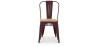 Buy Bistrot Metalix Chair - Metal and Light Wood Light Purple 59707 - in the UK