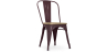 Buy Bistrot Metalix Chair - Metal and Light Wood Light Purple 59707 home delivery