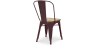 Buy Bistrot Metalix Chair - Metal and Light Wood Light Purple 59707 - in the UK