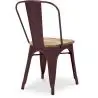 Buy Bistrot Metalix Chair - Metal and Light Wood Light Purple 59707 in the United Kingdom