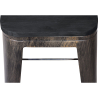 Buy Bistrot Metalix style stool - 76cm - Metal and dark wood Metallic bronze 59697 home delivery