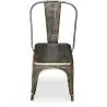 Buy Bistrot Metalix style chair square Seat - New edition - Metal Dark grey 59687 at MyFaktory