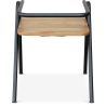 Buy Industrial Style Dining Chair Alameda - Metal and Wood Black 59688 - in the UK