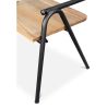 Buy Industrial Style Dining Chair Alameda - Metal and Wood Black 59688 at MyFaktory