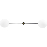 Buy Thelma 2 Bulbs Hanging Lamp - Metal and Glass Black 59623 in the United Kingdom