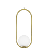 Buy Lucille Hanging Lamp - Metal and Glass Gold 59624 - in the UK