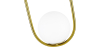 Buy Lucille Hanging Lamp - Metal and Glass Gold 59624 home delivery