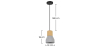 Buy Laura Hanging Lamp - Wood and Concrete Natural wood 59621 at MyFaktory