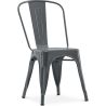 Buy Dining chair Bistrot Metalix industrial design 5Kg - New edition Dark grey 59802 - prices