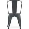 Buy Dining chair Bistrot Metalix industrial design 5Kg - New edition Dark grey 59802 with a guarantee