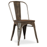 Buy Bistrot Metalix Chair Wooden seat New edition - Metal Red 59804 at MyFaktory