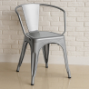 Buy  Bistrot Metalix chair with armrests New Edition - Metal Pink 59809 - prices