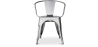 Buy  Bistrot Metalix chair with armrests New Edition - Metal Pink 59809 in the United Kingdom