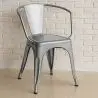 Buy  Bistrot Metalix chair with armrests New Edition - Metal Pink 59809 - prices