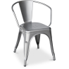 Buy  Bistrot Metalix chair with armrests New Edition - Metal Yellow 59809 in the United Kingdom