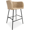 Buy Bar Stool Design Boho Bali - Synthetic Rattan - 76cm - Gazala  Natural wood 59822 at MyFaktory