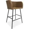 Buy Bar Stool Design Boho Bali - Synthetic Rattan - 76cm - Gazala  Natural wood 59822 in the United Kingdom