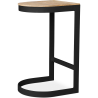 Buy Industrial stool in metal and wood 60cm - Esis Black 59719 with a guarantee