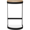 Buy Industrial stool in metal and wood 60cm - Esis Black 59719 - in the UK