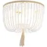 Buy Boho Bali Beaded Ceiling Lamp White 59828 at MyFaktory