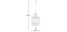 Buy Wooden Bead Chandelier Lamp White 59829 - in the UK