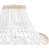 Buy Wooden Bead Chandelier Lamp White 59829 at MyFaktory