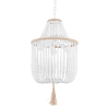Buy Wooden Bead Chandelier Lamp White 59829 home delivery