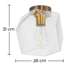 Buy Modern Glass & Metal Ceiling Lamp Transparent 59832 - in the UK