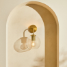 Buy  Globe Shaped Glass Shade Wall Sconce Transparent 59833 - prices