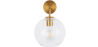 Buy  Globe Shaped Glass Shade Wall Sconce Transparent 59833 - in the UK