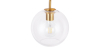 Buy  Globe Shaped Glass Shade Wall Sconce Transparent 59833 - in the UK
