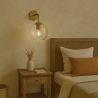 Buy  Globe Shaped Glass Shade Wall Sconce Transparent 59833 - in the UK